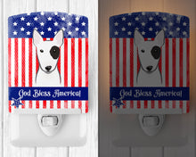 Load image into Gallery viewer, American Flag and Bull Terrier Ceramic Night Light BB2139CNL