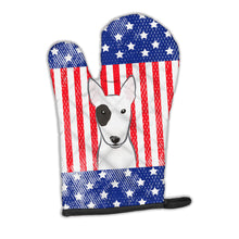 Load image into Gallery viewer, American Flag and Bull Terrier Oven Mitt BB2139OVMT