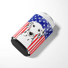 Load image into Gallery viewer, American Flag and Dalmatian Can or Bottle Hugger BB2140CC