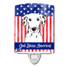Load image into Gallery viewer, American Flag and Dalmatian Ceramic Night Light BB2140CNL