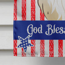 Load image into Gallery viewer, Longhair Creme Dachshund Flag Canvas House Size BB2142CHF