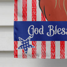 Load image into Gallery viewer, Longhair Red Dachshund Flag Canvas House Size BB2144CHF