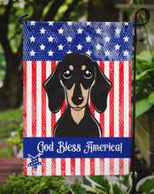 Load image into Gallery viewer, Smooth Black and Tan Dachshund Garden Flag – Decorative Outdoor Yard Flag BB2145GF