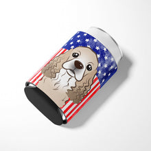 Load image into Gallery viewer, American Flag and Cocker Spaniel Can or Bottle Hugger BB2146CC