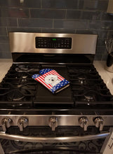 Load image into Gallery viewer, American Flag and Bichon Frise Oven Mitt BB2147OVMT