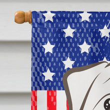 Load image into Gallery viewer, White English Bulldog  Flag Canvas House Size BB2150CHF