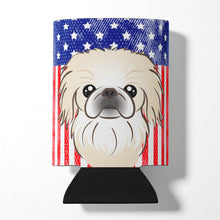 Load image into Gallery viewer, American Flag and Pekingese Can or Bottle Hugger BB2151CC