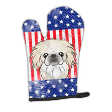 Load image into Gallery viewer, American Flag and Pekingese Oven Mitt BB2151OVMT