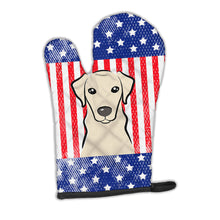 Load image into Gallery viewer, American Flag and Yellow Labrador Oven Mitt BB2152OVMT