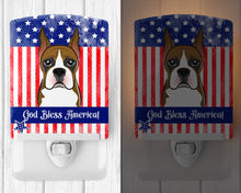 Load image into Gallery viewer, American Flag and Boxer Ceramic Night Light BB2153CNL