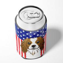 Load image into Gallery viewer, American Flag and Cavalier Spaniel Can or Bottle Hugger BB2154CC