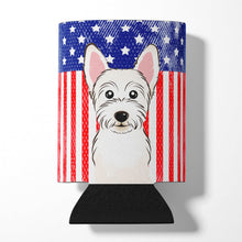 Load image into Gallery viewer, American Flag and Westie Can or Bottle Hugger BB2156CC