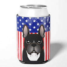 Load image into Gallery viewer, American Flag and French Bulldog Can or Bottle Hugger BB2157CC