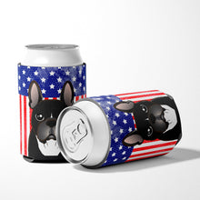 Load image into Gallery viewer, American Flag and French Bulldog Can or Bottle Hugger BB2157CC