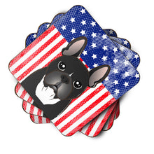 Load image into Gallery viewer, American Flag and French Bulldog Foam Coaster
