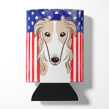 Load image into Gallery viewer, American Flag and Borzoi Can or Bottle Hugger BB2158CC