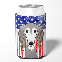 Load image into Gallery viewer, American Flag and Saluki Can or Bottle Hugger BB2159CC