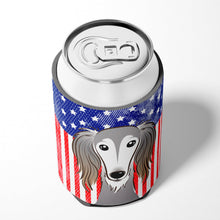 Load image into Gallery viewer, American Flag and Saluki Can or Bottle Hugger BB2159CC