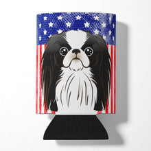 Load image into Gallery viewer, American Flag and Japanese Chin Can or Bottle Hugger BB2160CC