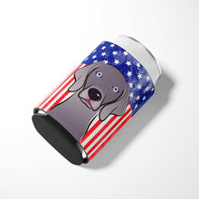 Load image into Gallery viewer, American Flag and Weimaraner Can or Bottle Hugger BB2161CC