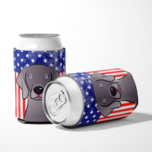 Load image into Gallery viewer, American Flag and Weimaraner Can or Bottle Hugger BB2161CC