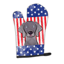 Load image into Gallery viewer, American Flag and Weimaraner Oven Mitt BB2161OVMT