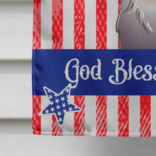 Load image into Gallery viewer, God Bless American Flag with Yorkie Puppy Flag Canvas House Size BB2162CHF