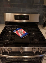 Load image into Gallery viewer, American Flag and Yorkie Puppy Oven Mitt BB2162OVMT