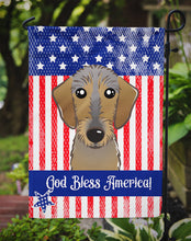 Load image into Gallery viewer, God Bless American Flag with Chocolate Labrador Garden Flag – Decorative Outdoor Yard Flag BB2164GF