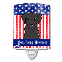 Load image into Gallery viewer, American Flag and Black Labrador Ceramic Night Light BB2165CNL