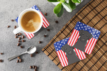 Load image into Gallery viewer, American Flag and Black Labrador Foam Coaster