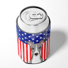 Load image into Gallery viewer, American Flag and Italian Greyhound Can or Bottle Hugger BB2166CC