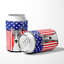 Load image into Gallery viewer, American Flag and Italian Greyhound Can or Bottle Hugger BB2166CC
