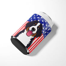 Load image into Gallery viewer, American Flag and Bernese Mountain Dog Can or Bottle Hugger BB2167CC