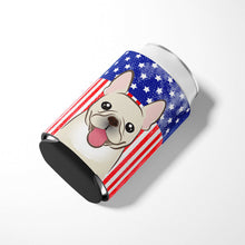 Load image into Gallery viewer, American Flag and French Bulldog Can or Bottle Hugger BB2168CC