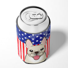 Load image into Gallery viewer, American Flag and French Bulldog Can or Bottle Hugger BB2168CC