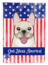 Load image into Gallery viewer, God Bless American Flag with French Bulldog Flag Canvas House Size BB2168CHF