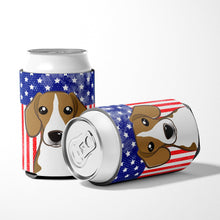 Load image into Gallery viewer, American Flag and Beagle Can or Bottle Hugger BB2169CC