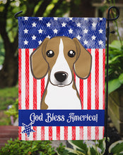 Load image into Gallery viewer, God Bless American Flag with Beagle Garden Flag – Decorative Outdoor Yard Flag BB2169GF
