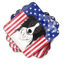 Load image into Gallery viewer, American Flag and Border Collie Foam Coaster