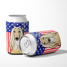 Load image into Gallery viewer, American Flag and Afghan Hound Can or Bottle Hugger BB2174CC