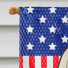 Load image into Gallery viewer, God Bless American Flag with Afghan Hound Flag Canvas House Size BB2174CHF