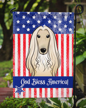 Load image into Gallery viewer, God Bless American Flag with Afghan Hound Garden Flag – Decorative Outdoor Yard Flag BB2174GF