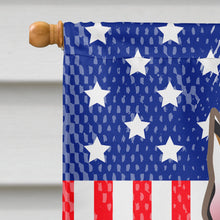 Load image into Gallery viewer, God Bless American Flag with Doberman Flag Canvas House Size BB2175CHF