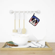 Load image into Gallery viewer, American Flag and Saint Bernard Pot Holders - Set of 2 - Heat-Resistant Kitchen Essentials BB2176PTHD
