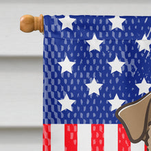 Load image into Gallery viewer, God Bless American Flag with Wire Haired Fox Terrier Flag Canvas House Size BB2177CHF
