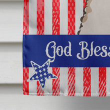 Load image into Gallery viewer, God Bless American Flag with Wire Haired Fox Terrier Flag Canvas House Size BB2177CHF