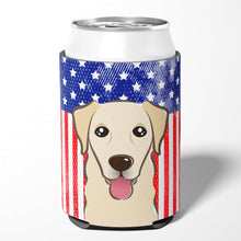 Load image into Gallery viewer, American Flag and Golden Retriever Can or Bottle Hugger BB2182CC