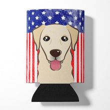 Load image into Gallery viewer, American Flag and Golden Retriever Can or Bottle Hugger BB2182CC