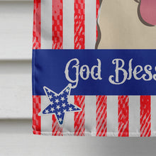 Load image into Gallery viewer, God Bless American Flag with Golden Retriever Flag Canvas House Size BB2182CHF